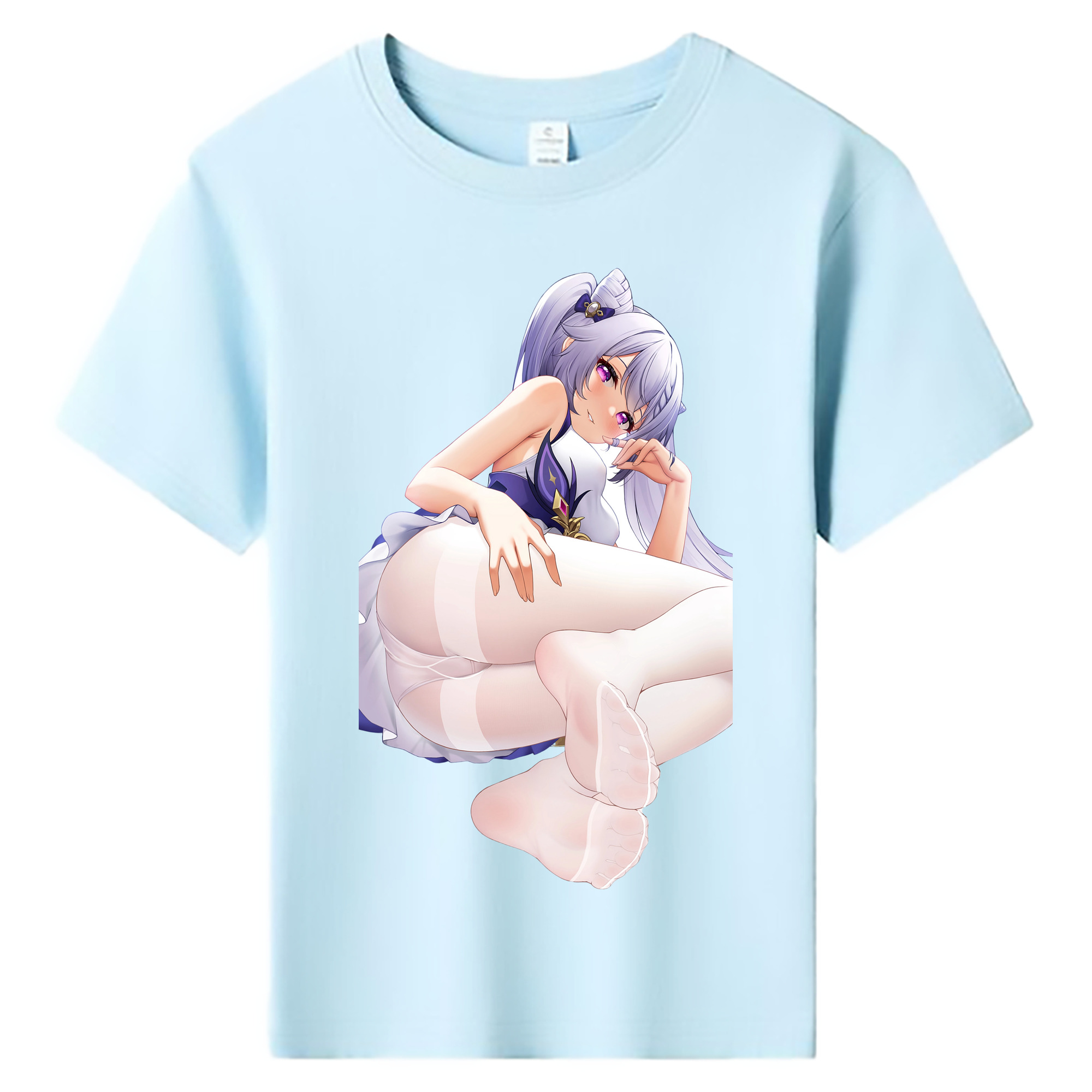 げんし神 刻晴 こくせい genshin Kokusei 綿100％キッズTシャツ（フロントプリント）